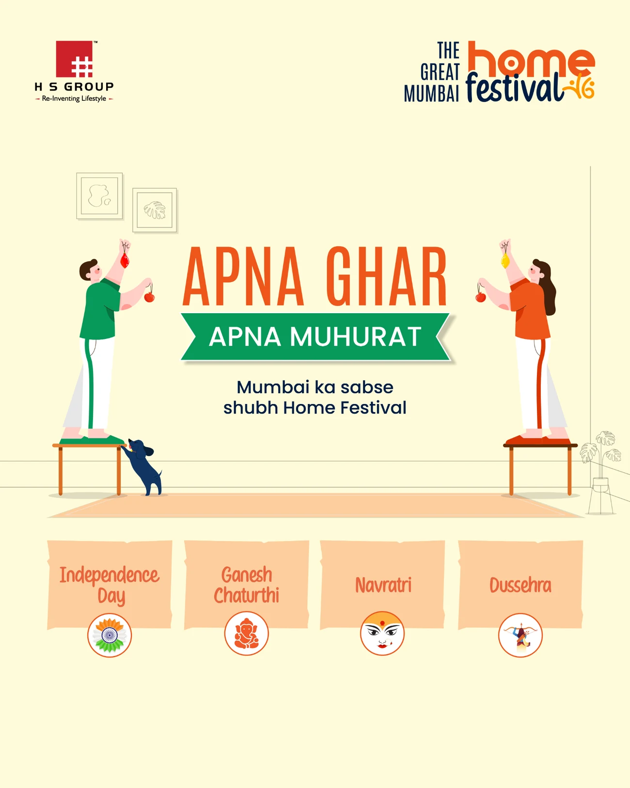 Apna Ghar Apna Muhurat campaign artwork